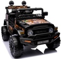Autko na akumulator Toyota FJ Cruiser CZARNY, 4x4, Fotelik z ekoskóry, pilot, koła EVA