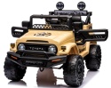 Autko na akumulator Toyota FJ Cruiser BEŻOWY, 4x4, Fotelik z ekoskóry, pilot, koła EVA