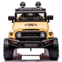 Autko na akumulator Toyota FJ Cruiser BEŻOWY, 4x4, Fotelik z ekoskóry, pilot, koła EVA