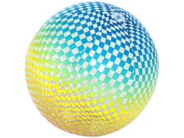 Bestway Dmuchana piłka plażowa KOLOROWE KWADRACIKI - duża 107cm 31152