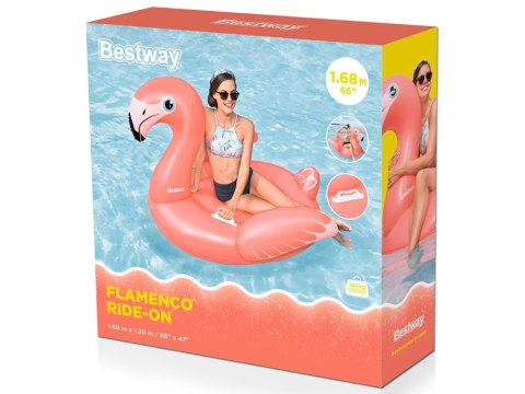 Bestway Dmuchany materac z uchwytami FLAMING do wody 168x120cm 41526