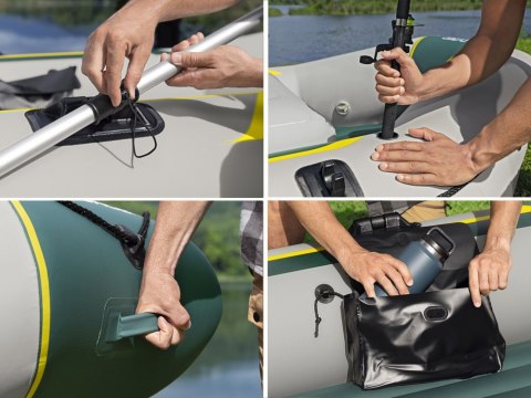 Bestway Dmuchany ponton RANGER ELITE X3 295x130x46cm + wiosła 65160