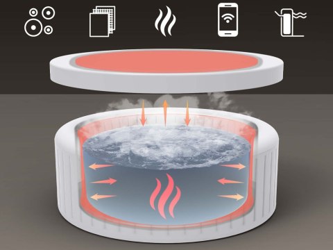 Bestway Lay-Z-Spa Hawaii AirJet 8 hydromasaż 6-8os WiFi aplikacja 6001J