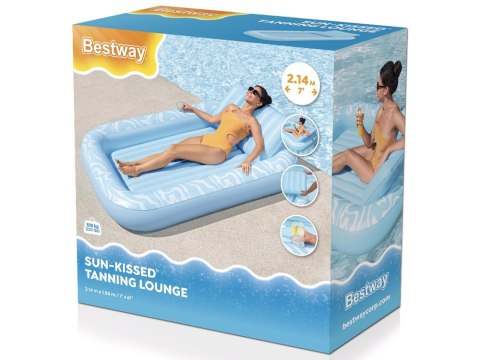 Bestway Materac plażowy 214x155cm + poduszka i uchwyt na kubek 43838