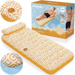 Bestway Materac plażowy Komfort Plus Deluxe 183x84cm oparcie + uchwyt 43836