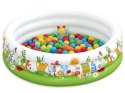 Bestway Suchy basen z kulkami KWIATOWY 102x25cm + 50 piłek i zabawki 52466