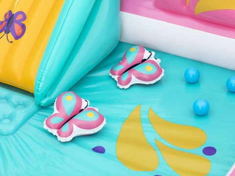 Bestway Wodny plac zabaw MOTYLEK 180x180x117cm + zjeżdżalnia i akces. 53175