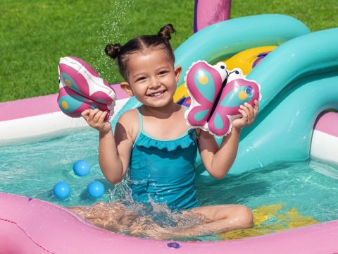 Bestway Wodny plac zabaw MOTYLEK 180x180x117cm + zjeżdżalnia i akces. 53175