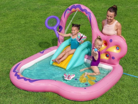 Bestway Wodny plac zabaw MOTYLEK 180x180x117cm + zjeżdżalnia i akces. 53175
