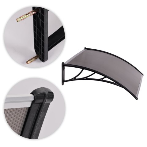 Daszek nad drzwi 120x100 cm zadaszenie osłona poliwęglan MultiGarden