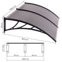 Daszek nad drzwi 200x100 cm zadaszenie osłona poliwęglan podwójny MultiGarden