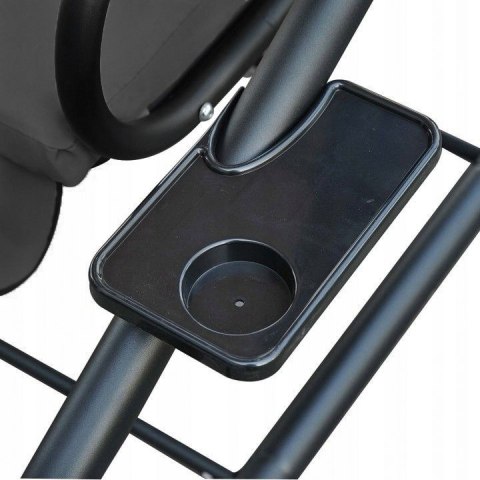 Huśtawka ogrodowa rozkładana 3-osobowa 2w1 poduszki szara MultiGarden