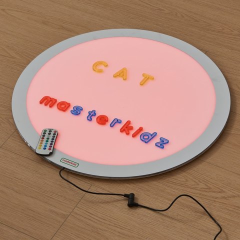 MASTERKIDZ Przezroczysty Alfabet 52 Kolorowe Literki Do Panelu Świetlnego STEM