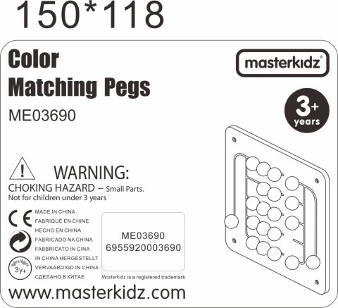 MASTERKIDZ Tablica Ścienna Edukacyjna Labirynt Koraliki