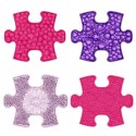 WOOPIE Mata Sensoryczna Ortopedyczna Puzzle 11 el. - Kolor Różowy/Fioletowy