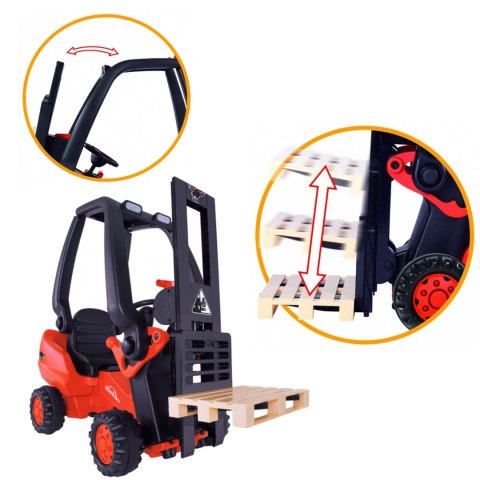 BIG Wózek Widłowy Na Pedały Linde Forklift