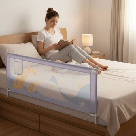 Barierka ochronna na łóżko 200 cm osłona zabezpieczenie dla dzieci ECOTOYS
