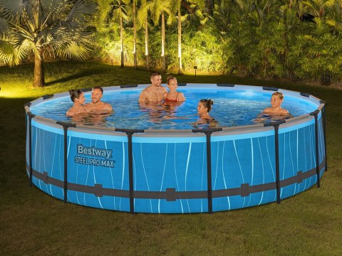 Bestway Basen STELAŻOWY z kolorowym podświetleniem LED 457x107cm 7w1 561GD