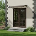Daszek nad drzwi 100x80 cm zadaszenie osłona poliwęglan MultiGarden