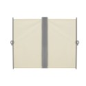 Markiza narożna boczna tarasowa LUARO parawan zwijany 181 x 620 cm beżowy