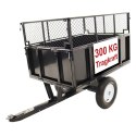 Przyczepka-wywrotka do traktorka ogrodowego/quada 300 kg ogrodowa 114×76 cm