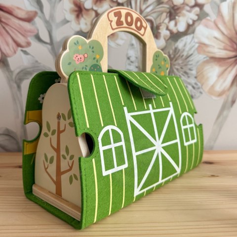 TOOKY TOY Zestaw Mini ZOO Przenośny Zestaw Torba Zwierzęta