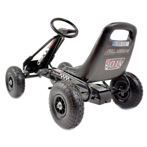 Wielki Gokart A-15 Pompowane koła HIT CZARNY/A-15