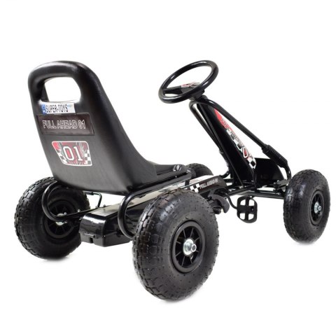 Wielki Gokart A-15 Pompowane koła HIT CZARNY/A-15