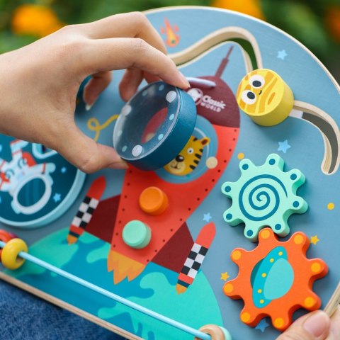 CLASSSIC WORLD Tablica Manipulacyjna Wielofunkcyjna 6w1 Rakieta