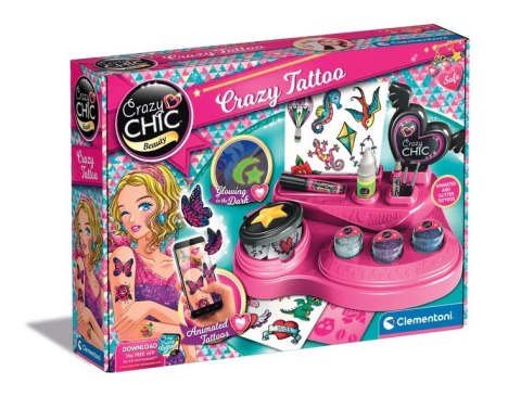 Crazy Chic Zestaw Szalone Tatuaże Clementoni 18771