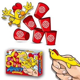 Gra Zręcznościowa Rodzinna Wściekłe Kurczaki Kubeczki 12 Sztuk