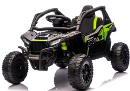 Kawasaki Teryx CZARNY Buggy Auto na akumulator 4x4 Koła EVA, Skóra, Pilot RC