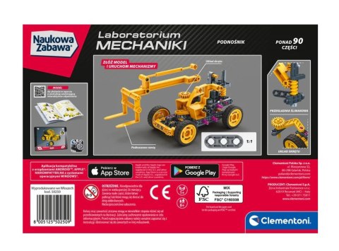Naukowa Zabawa Laboratorium Mechaniki Podnośnik Teleskopowy Język Polski Clementoni 50250