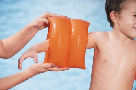 Rękawki do nauki pływania dla dzieci Pomarańczowe BESTWAY 25x20cm