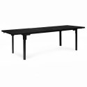 Stół ogrodowy rozkładany 180-240 cm do 12 os. stal HDPE czarny MultiGarden