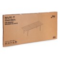 Stół ogrodowy rozkładany 180-240 cm do 12 os. stal HDPE szary MultiGarden