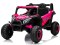 UTV2 Auto na Akumulator BUGGY R-sport RÓŻOWY 4x4 Koła EVA, SKÓRA, Pilot RC