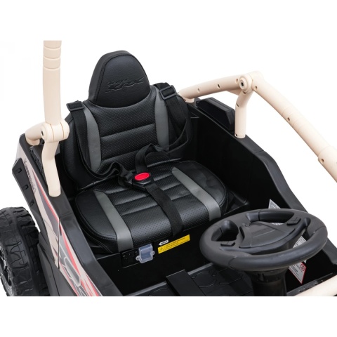 Kawasaki Teryx BEŻOWY Buggy Auto na akumulator 4x4 Koła EVA, Skóra, Pilot RC