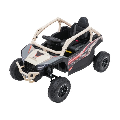 Kawasaki Teryx BEŻOWY Buggy Auto na akumulator 4x4 Koła EVA, Skóra, Pilot RC