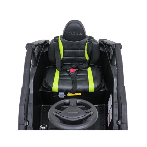 Kawasaki Teryx CZARNY Buggy Auto na akumulator 4x4 Koła EVA, Skóra, Pilot RC