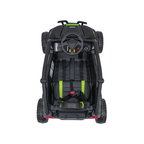 Kawasaki Teryx CZARNY Buggy Auto na akumulator 4x4 Koła EVA, Skóra, Pilot RC