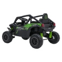 Kawasaki Teryx CZARNY Buggy Auto na akumulator 4x4 Koła EVA, Skóra, Pilot RC