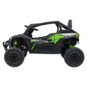 Kawasaki Teryx CZARNY Buggy Auto na akumulator 4x4 Koła EVA, Skóra, Pilot RC