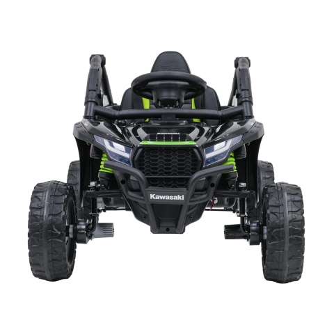 Kawasaki Teryx CZARNY Buggy Auto na akumulator 4x4 Koła EVA, Skóra, Pilot RC