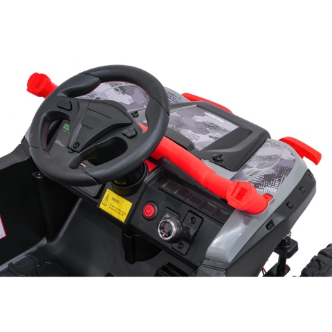 Kawasaki Teryx CZERWONY Buggy Auto na akumulator 4x4 Koła EVA, Skóra, Pilot RC