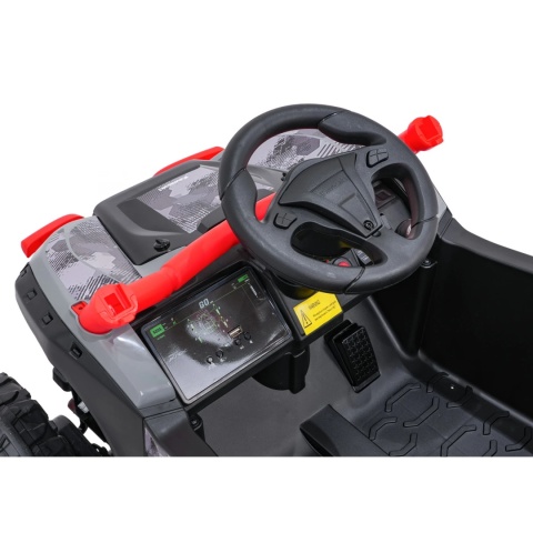 Kawasaki Teryx CZERWONY Buggy Auto na akumulator 4x4 Koła EVA, Skóra, Pilot RC