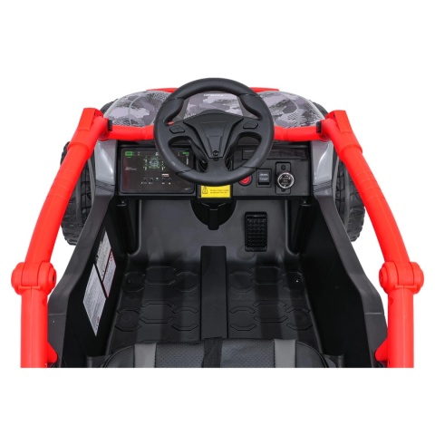 Kawasaki Teryx CZERWONY Buggy Auto na akumulator 4x4 Koła EVA, Skóra, Pilot RC