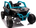 Kawasaki Teryx NIEBIESKI Buggy Auto na akumulator 4x4 Koła EVA, Skóra, Pilot RC