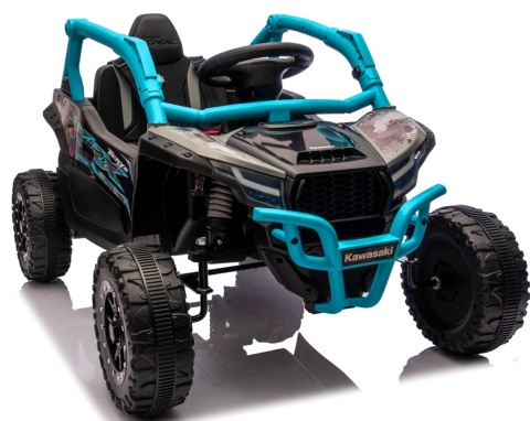 Kawasaki Teryx NIEBIESKI Buggy Auto na akumulator 4x4 Koła EVA, Skóra, Pilot RC