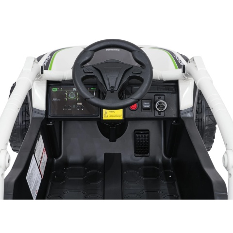 Kawasaki Teryx SZARY Buggy Auto na akumulator 4x4 Koła EVA, Skóra, Pilot RC